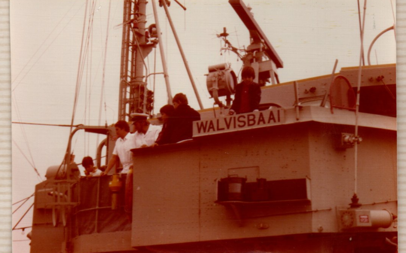 Centenario de Walvis Bay, 1978. Las diferentes comunidades lo celebran con carrozas.