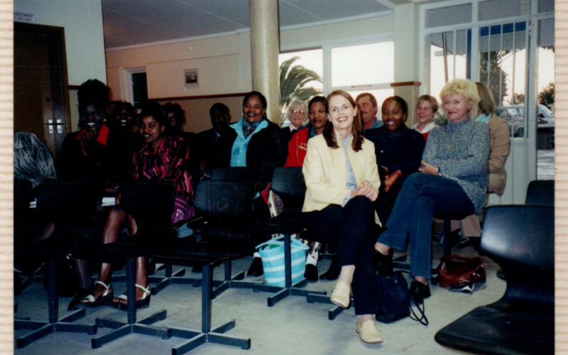 Trabajadoras de la CASA DEL MAR (Instituto Social de la Marina) que venían a las clases de español,  2003